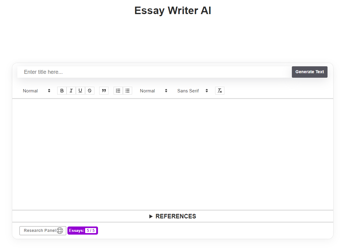 Paraphrasingtool.Ai's Essay Writer