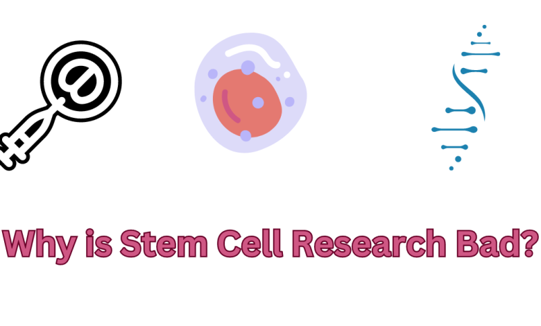 why is stem cell research Bad